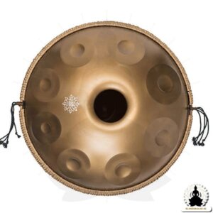 Gyllene Handpan – 17 toner – Tillbehör medföljer (2)