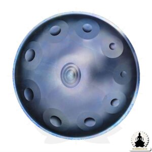 10 Noter Handpan – Galaxy Blue – D Moll – Tillbehör medföljer (1)