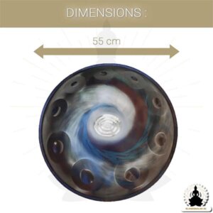 10 Noter Handpan – Milky Way – D Moll – Tillbehör medföljer (4)