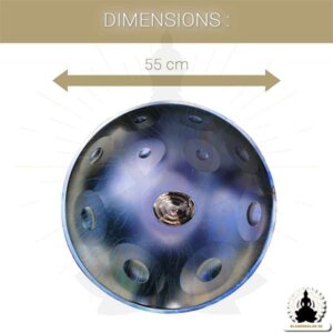 11 Toner Handpan – Deep Space – D Moll – Tillbehör medföljer (6)