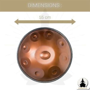 9 Toner Handpan – Koppar – i D Moll – Tillbehör medföljer (2)